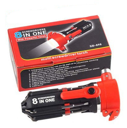 Car Supplies 8 In 1 Screwdriver With LED Flashlight - CartsHub