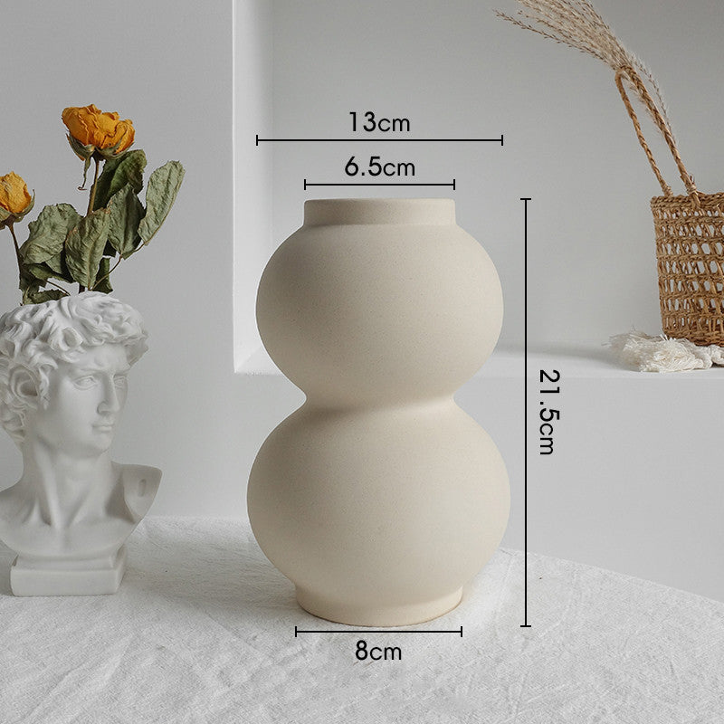 Simplicity Ceramic Vase Dry Flower Display Art Vases Cartshub