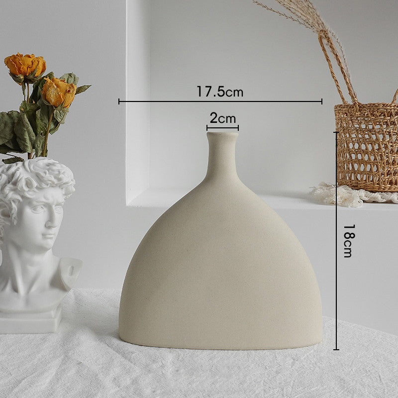 Simplicity Ceramic Vase Dry Flower Display Art Vases Cartshub