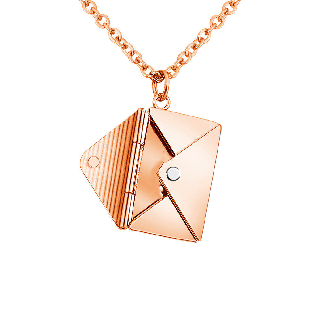 Fashion Jewelry Envelop Necklace Women Lover Letter - CartsHub