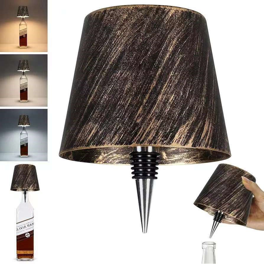 Led Creative Wine Headlight Charging Dimming Wine Bottle Table Lamp Cartshub