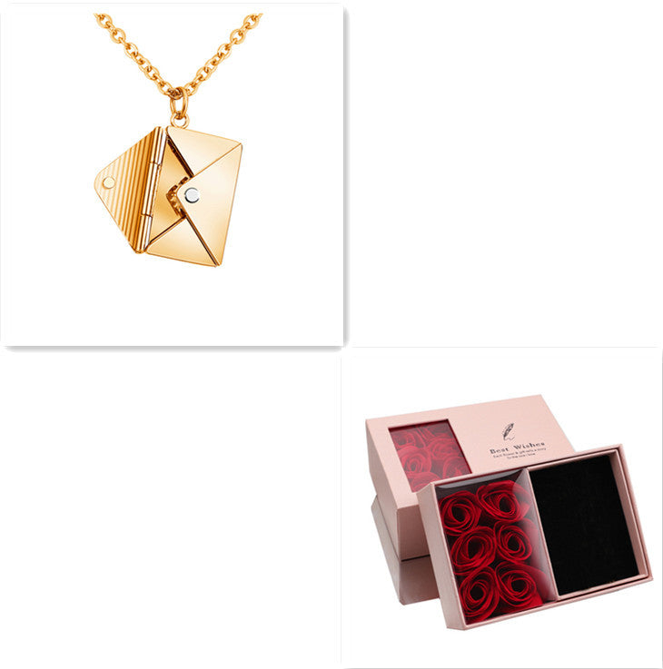 Fashion Jewelry Envelop Necklace Women Lover Letter - CartsHub