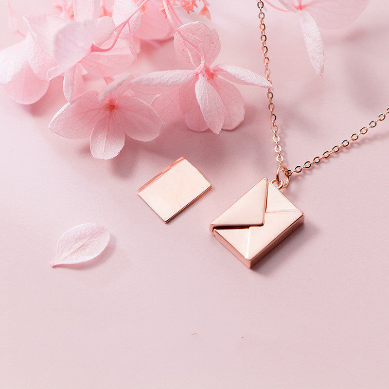 Fashion Jewelry Envelop Necklace Women Lover Letter Cartshub