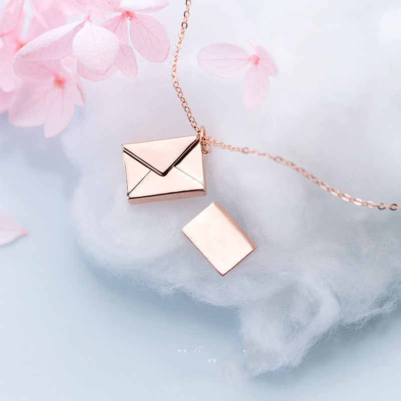 Fashion Jewelry Envelop Necklace Women Lover Letter Cartshub