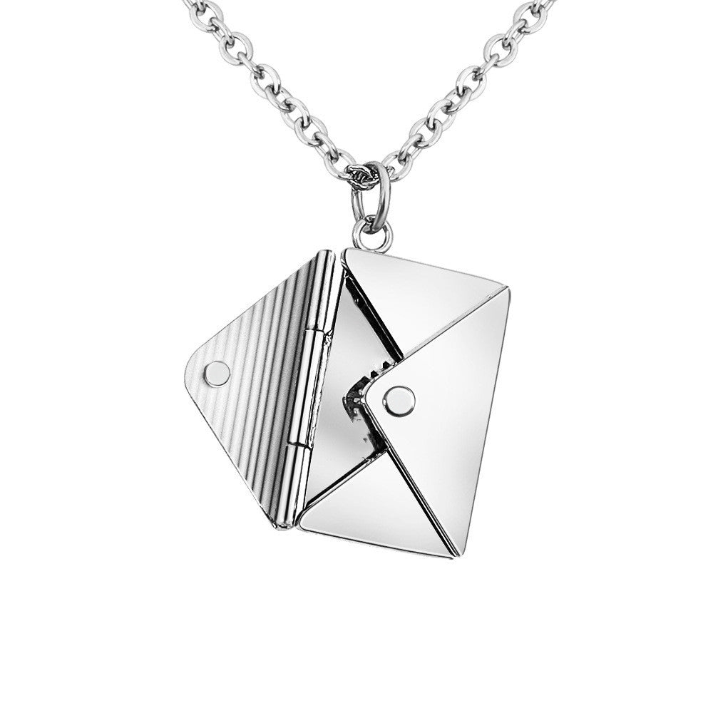 Fashion Jewelry Envelop Necklace Women Lover Letter - CartsHub