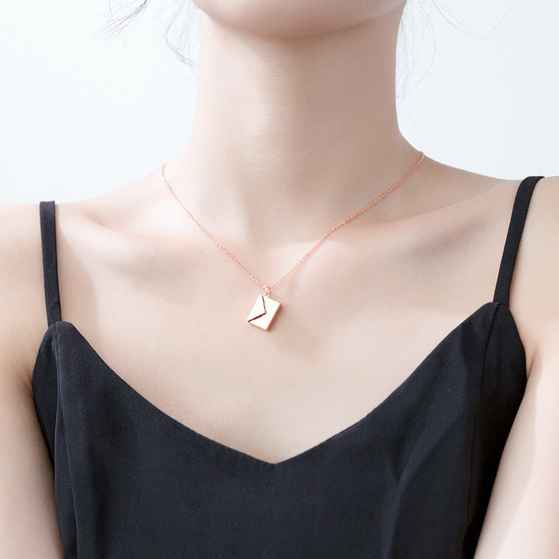 Fashion Jewelry Envelop Necklace Women Lover Letter - CartsHub