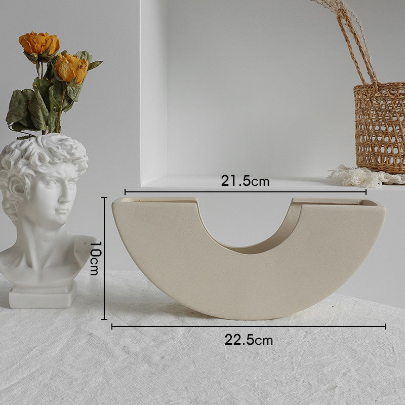 Simplicity Ceramic Vase Dry Flower  Display Art Vases - CartsHub