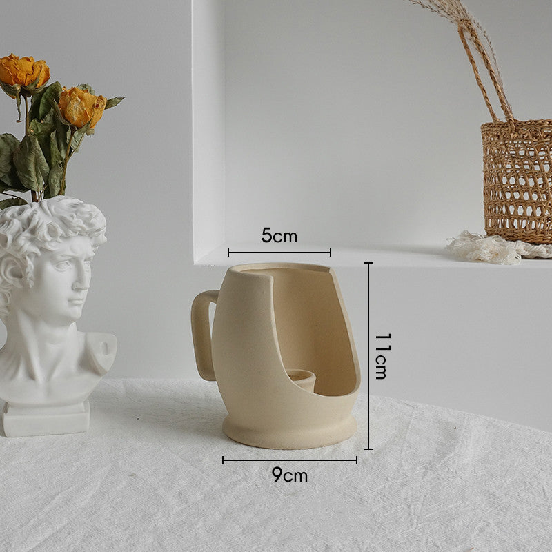 Simplicity Ceramic Vase Dry Flower  Display Art Vases - CartsHub