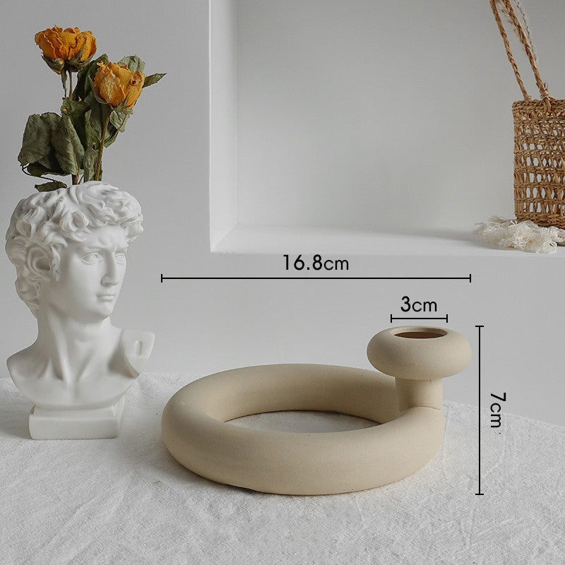 Simplicity Ceramic Vase Dry Flower  Display Art Vases - CartsHub
