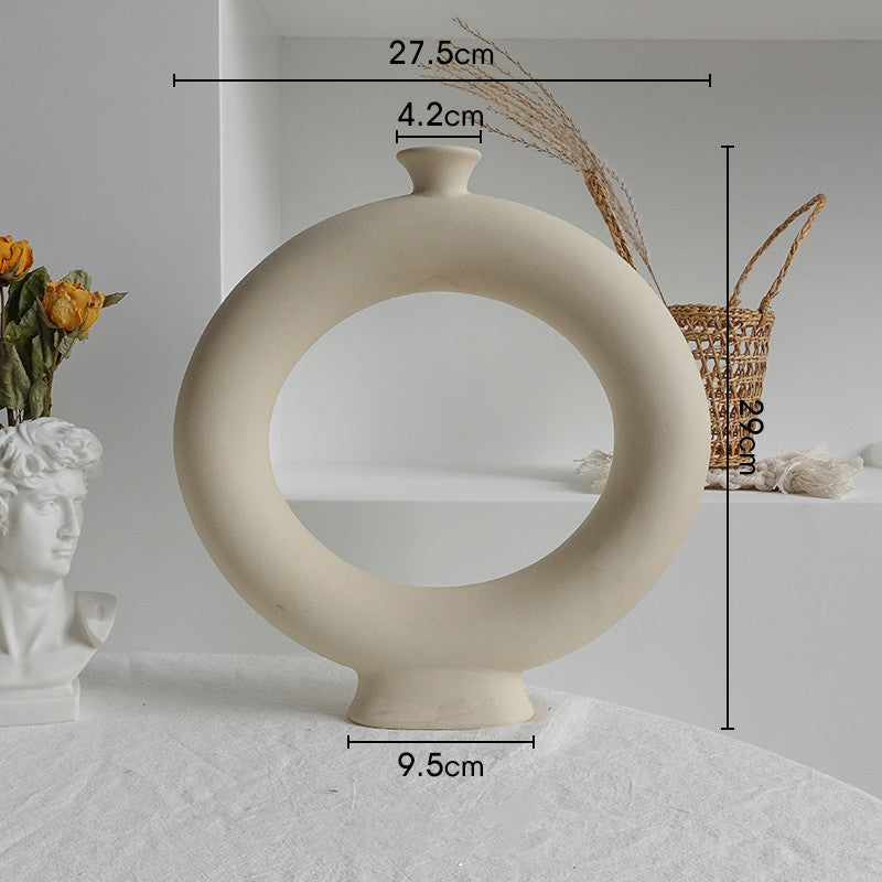 Simplicity Ceramic Vase Dry Flower  Display Art Vases - CartsHub