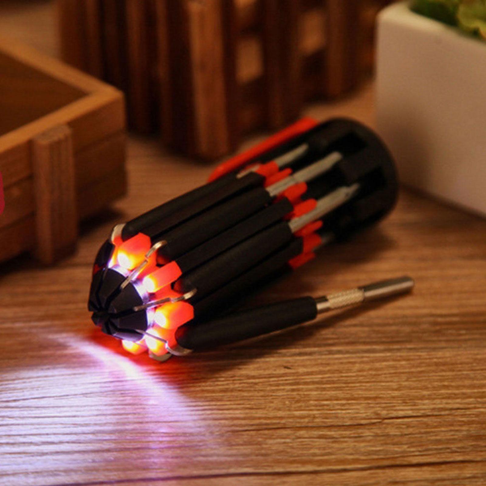 Car Supplies 8 In 1 Screwdriver With LED Flashlight - CartsHub