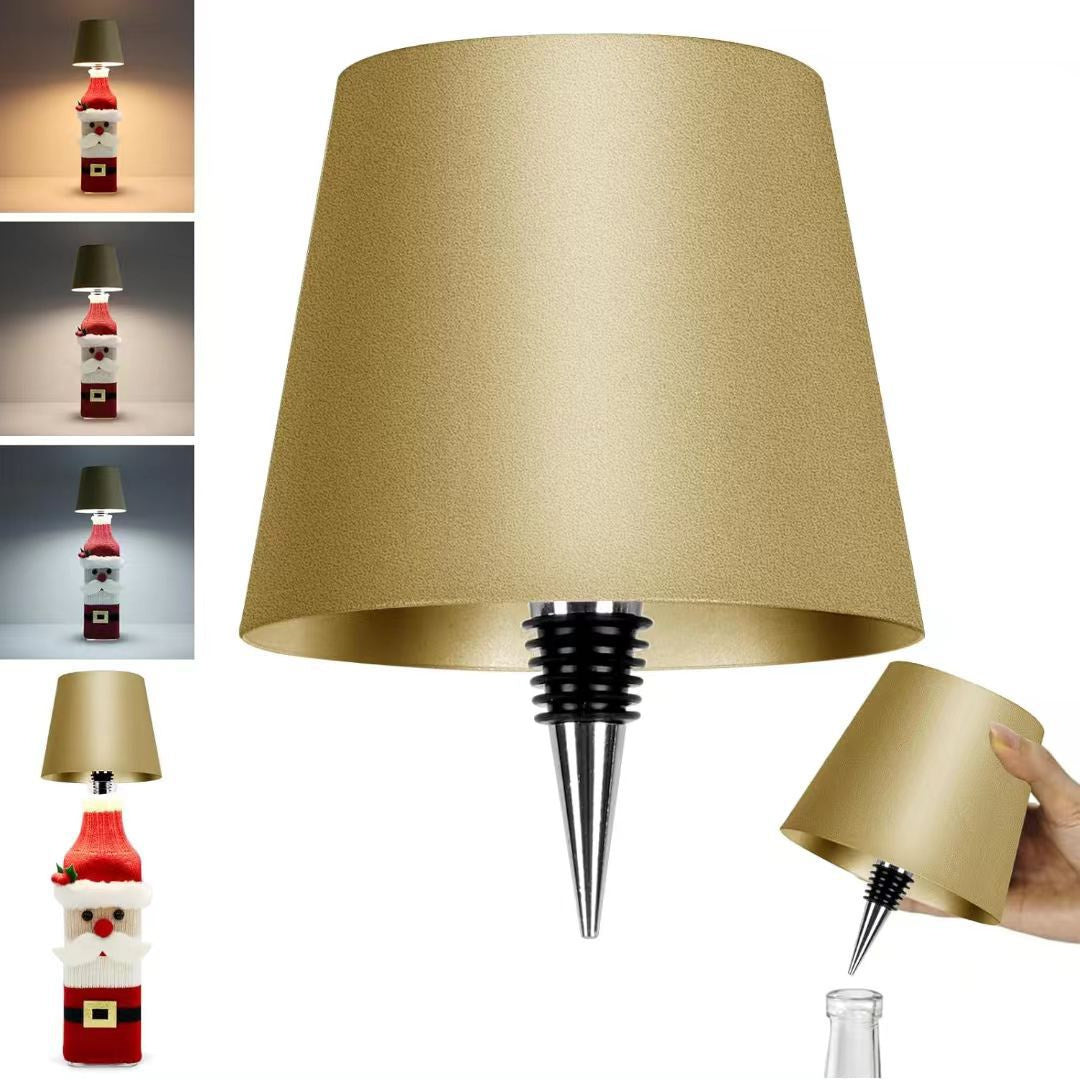 Led Creative Wine Headlight Charging Dimming Wine Bottle Table Lamp Cartshub