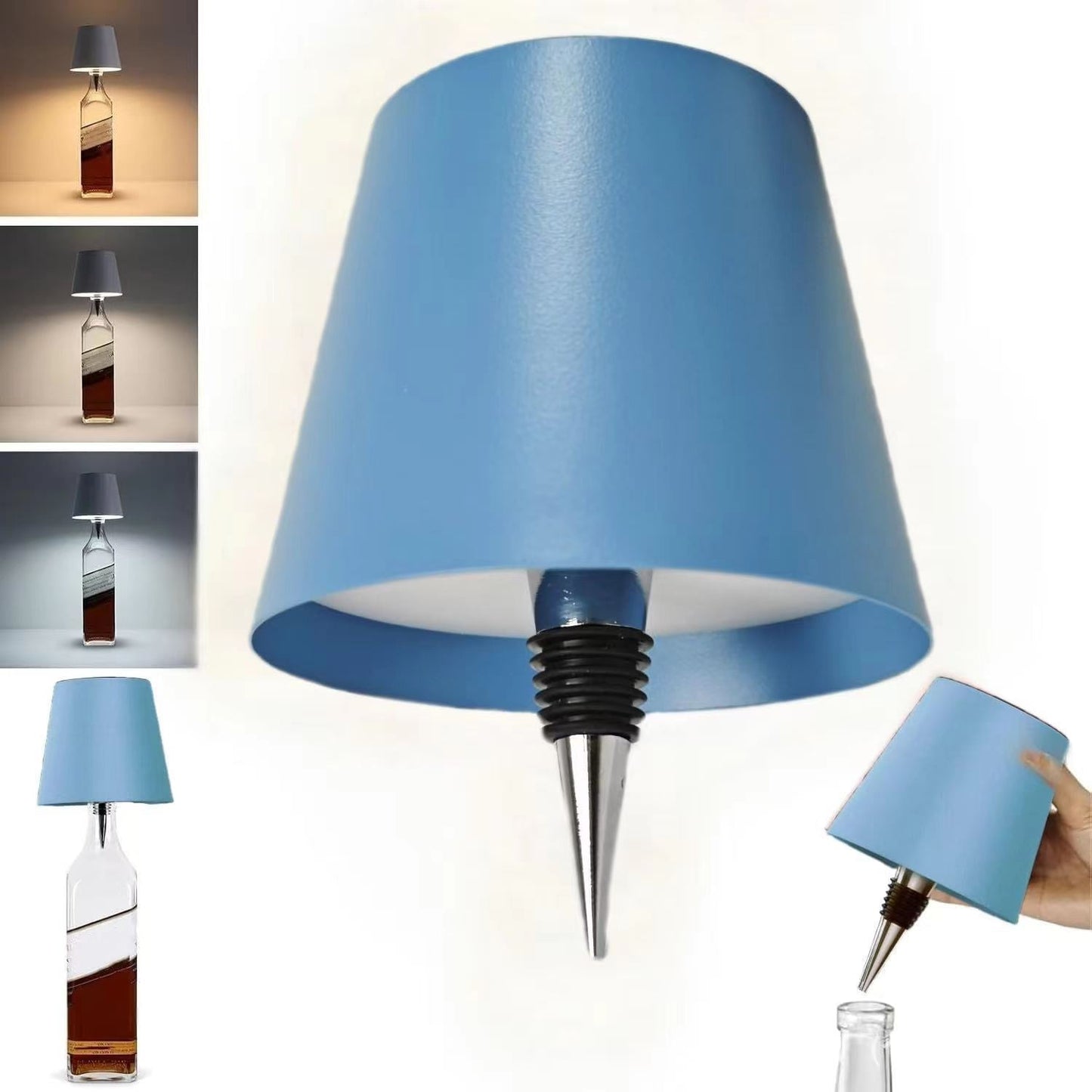 Led Creative Wine Headlight Charging Dimming Wine Bottle Table Lamp Cartshub