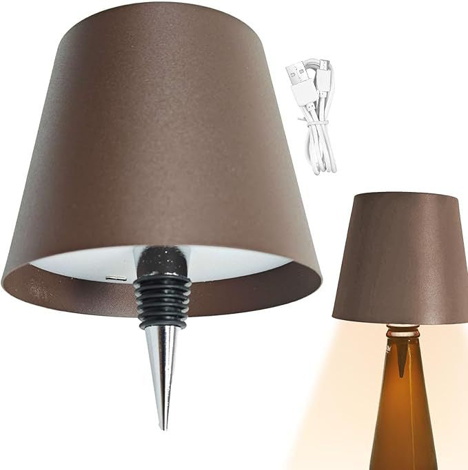 Led Creative Wine Headlight Charging Dimming Wine Bottle Table Lamp Cartshub