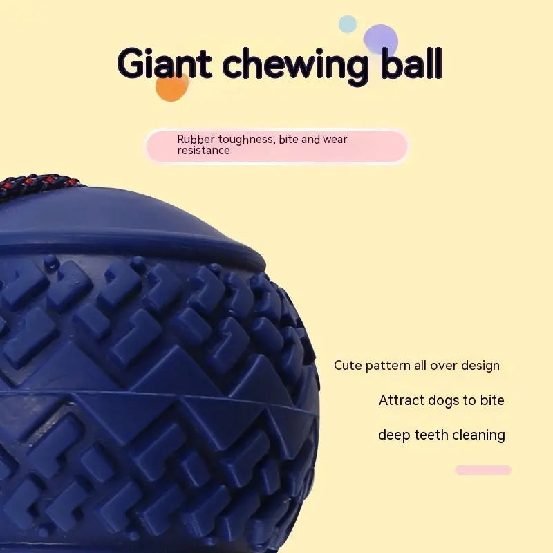 Interactive Teether With Rope Dog Ball null