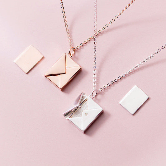 Fashion Jewelry Envelop Necklace Women Lover Letter Cartshub