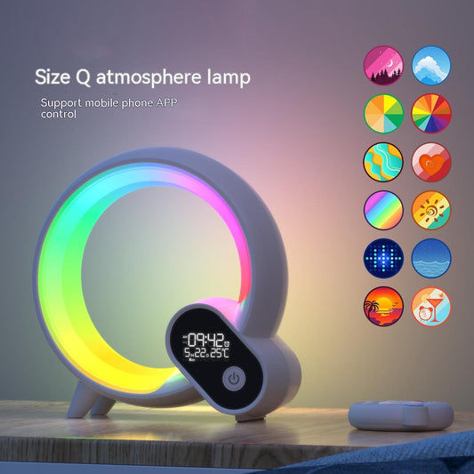 Creative Q Light Analog Sunrise Digital Display Alarm Clock Cartshub